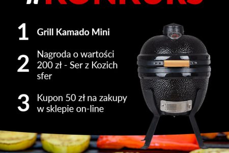 Wrześniowy konkurs ogłaszamy pod hasłem:”Danie wegetariańskie z Grill Kamado”.