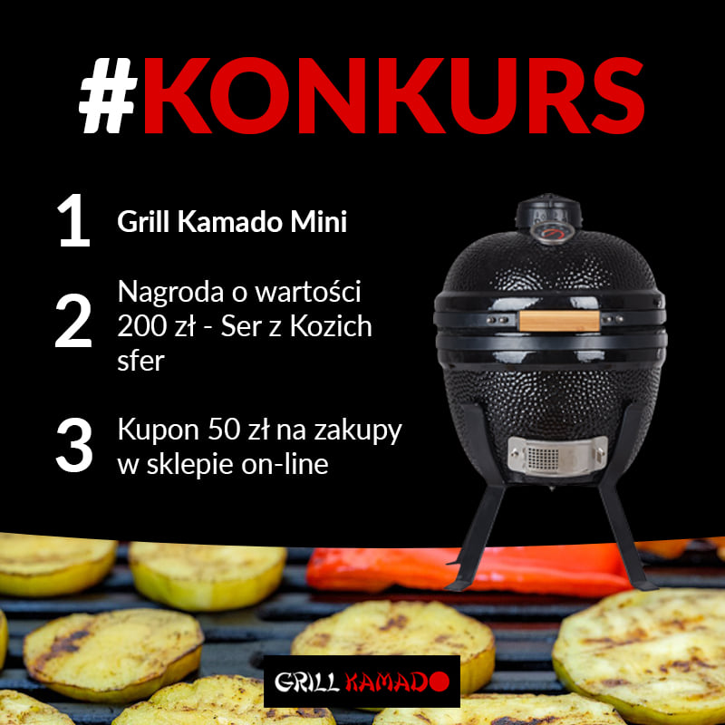 Wrześniowy konkurs ogłaszamy pod hasłem:”Danie wegetariańskie z Grill Kamado”.