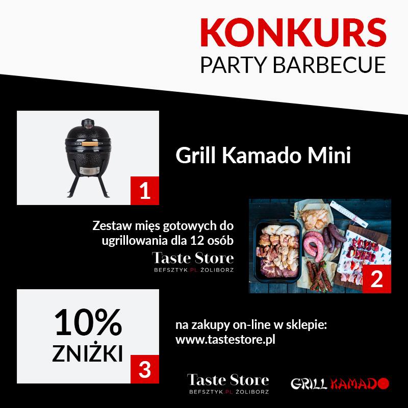 Październikowy konkurs ogłaszamy pod hasłem: „Party barbecue”.