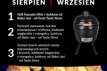 Sierpniowo-wrześniowy konkurs : „Pieczenie na grillu”